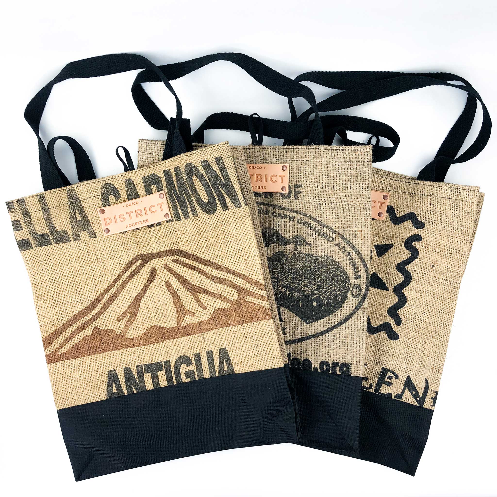 Bucket Bags - Up-Cycled Canvas Bag - Bags